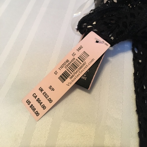 New VS Teddy Lingerie Plunge Fishnet Lace Small - Picture 6 of 7