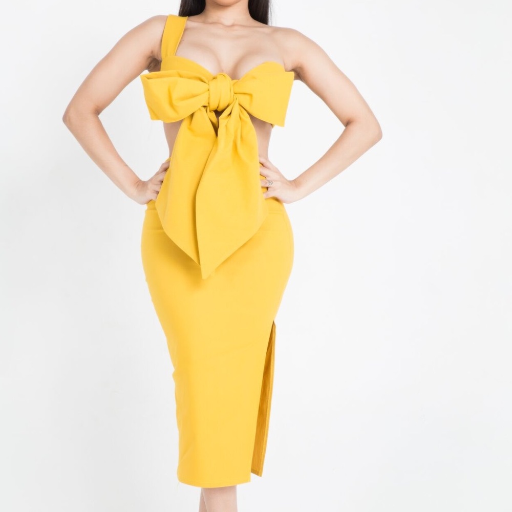 Yellow bow set - Picture 4 of 6