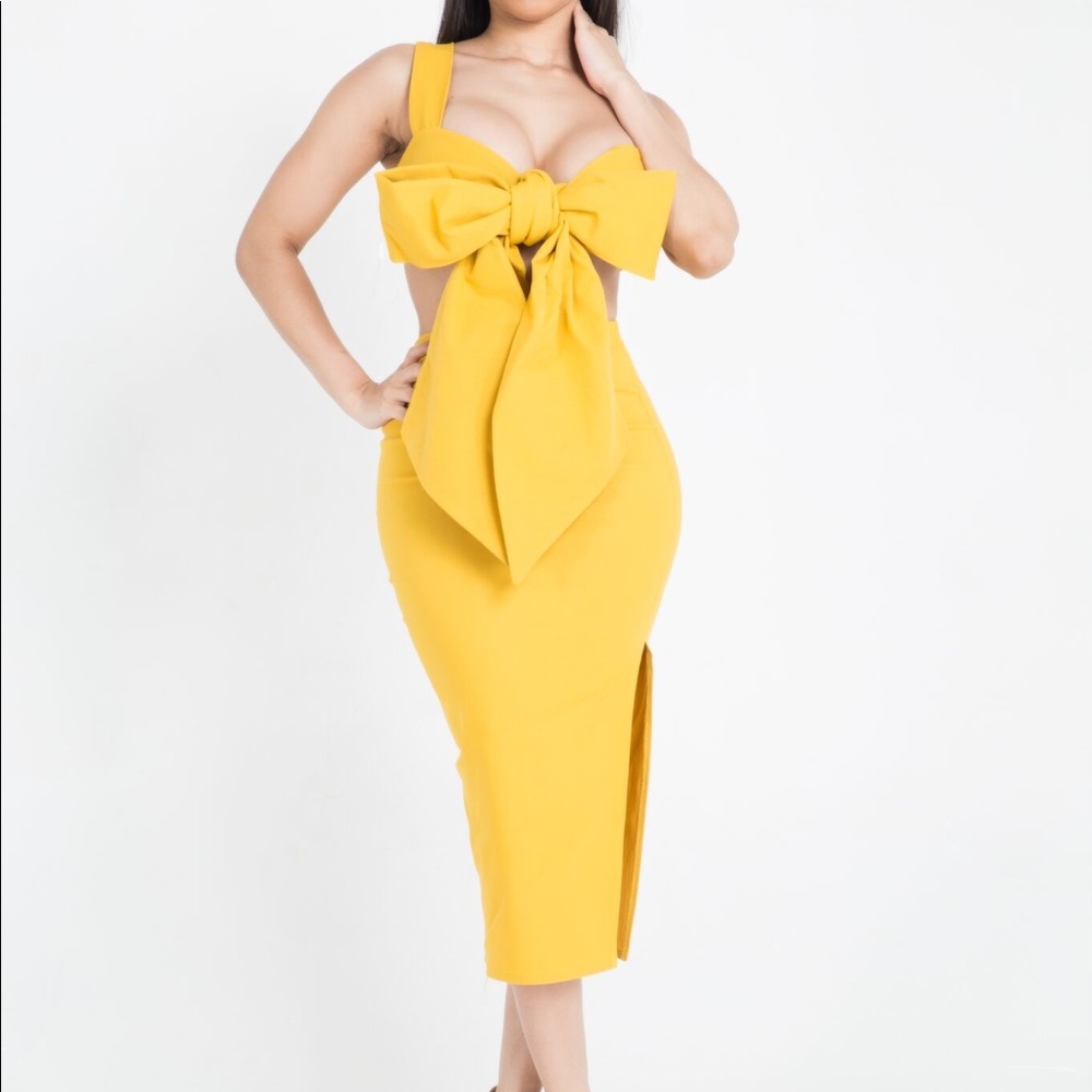 Yellow bow set - Picture 6 of 6
