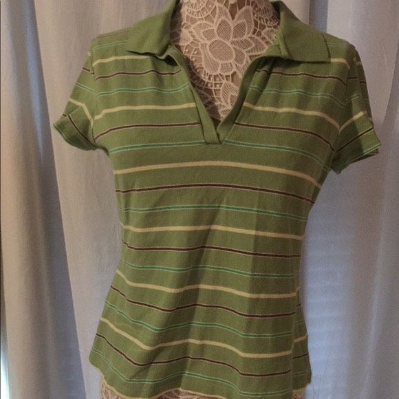 Green striped Madison & Max shirt - Picture 1 of 3