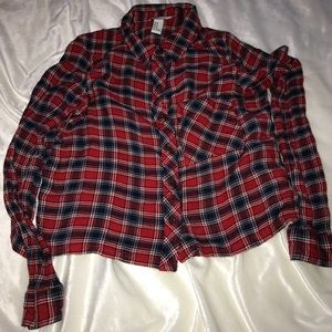 Cropped flannel