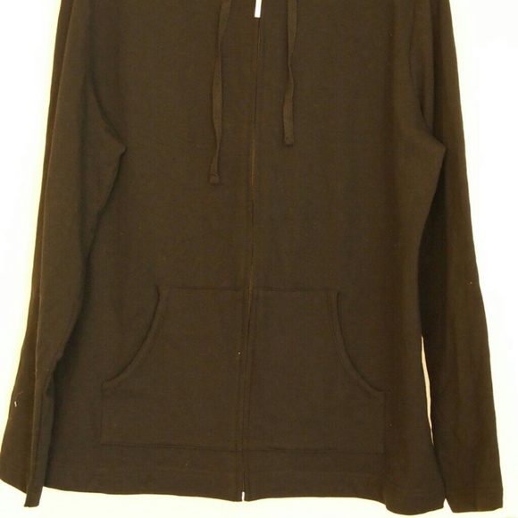 🆕 Hoodie Women's Jacket Basic Deep Black - Picture 5 of 5