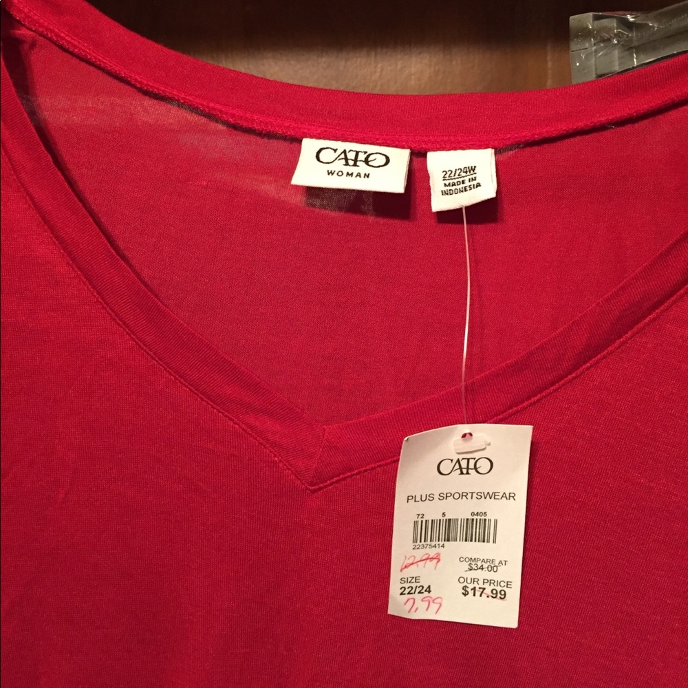 Woman red top - Picture 2 of 4