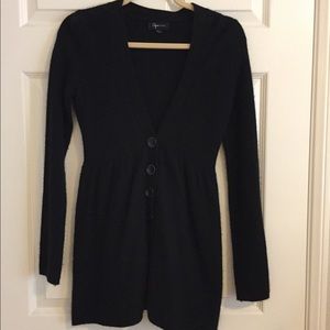 AQUA Cashmere button front cardigan