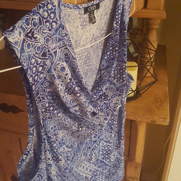 Chaps sleeveless top with cowl neck ❤ - Picture 2 of 4