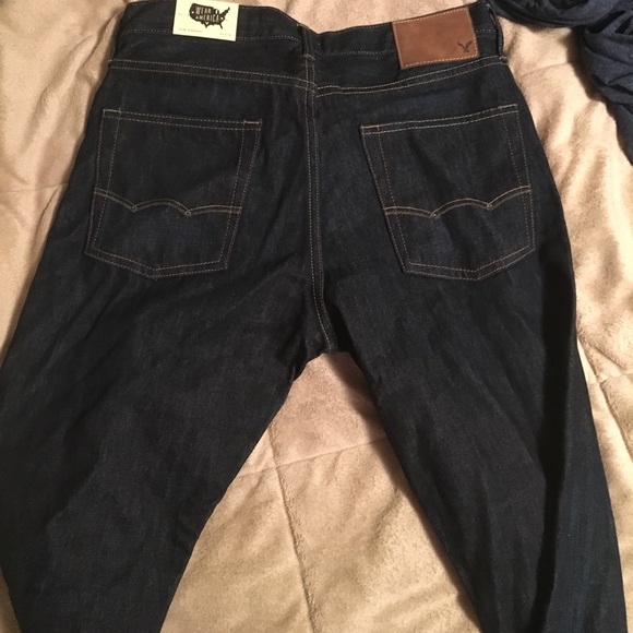 American Eagle slim straight 32/34 dark Jeans - Picture 4 of 4