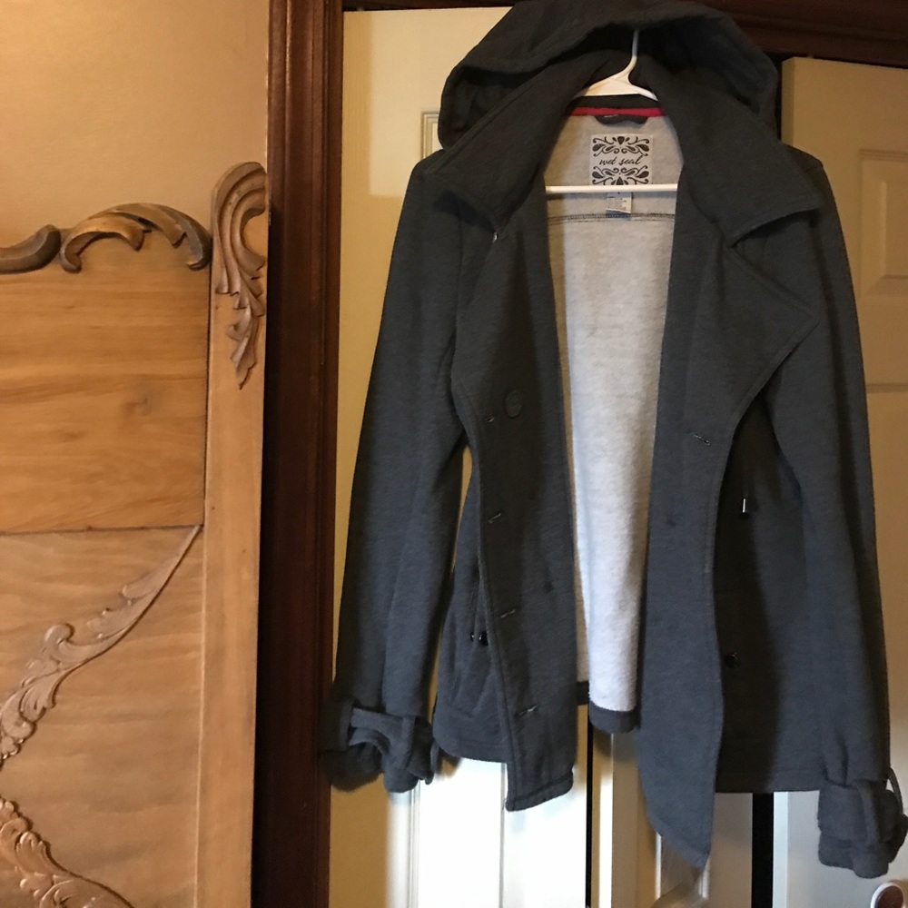 Wet Seal jacket with hood, size L