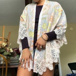 Victoria's Secret floral kimono cover-up