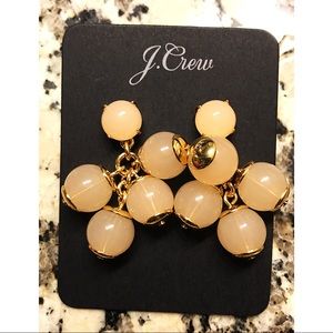 J.Crew Cream or Tan Cluster Earrings