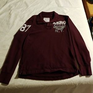 Aeropostale collard long sleeve shirt