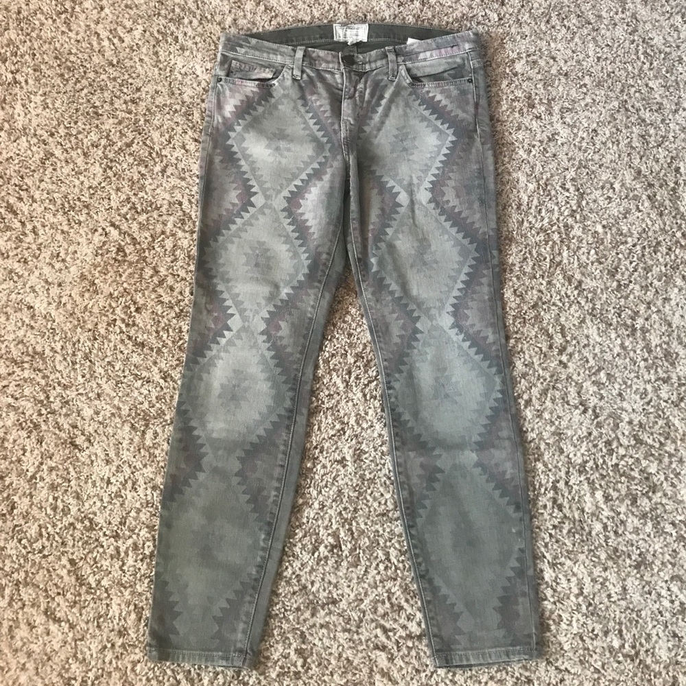 Current/Elliott Army Green Navajo Ankle Pant