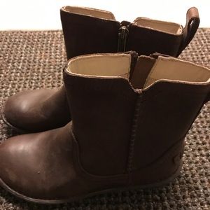 Ugg leather ankle boots