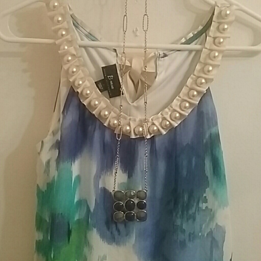 Sheer top with lining by Byer