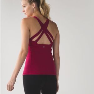 Sz 4 Lululemon enhearten tank maroon