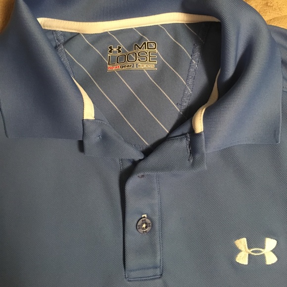 Under Armor light blue golf shirt - Picture 2 of 2