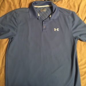 Under Armor light blue golf shirt