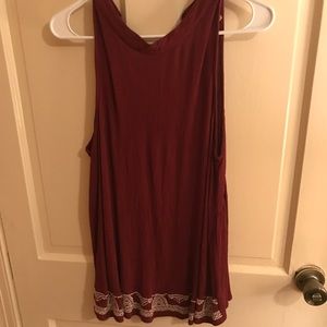 Burgundy tank top
