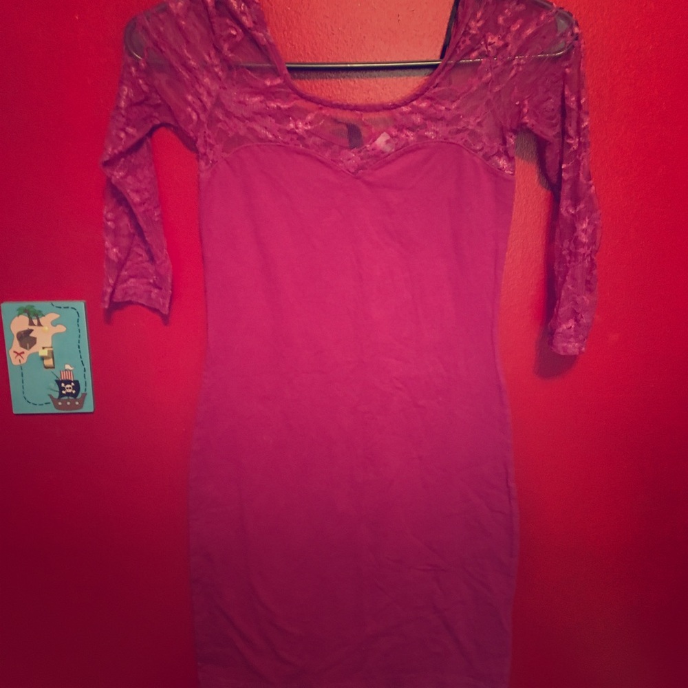 Laced body con dress