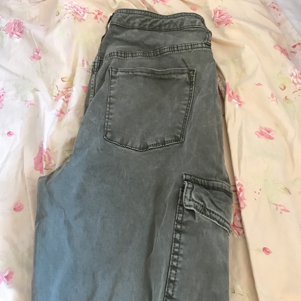 Green high rise jegging