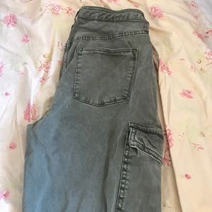 Green high rise jegging