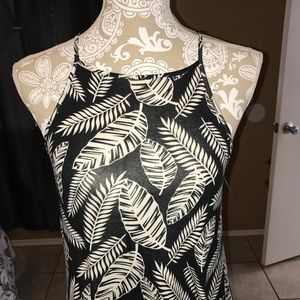 Pretty Navy Blue, and White Dress.