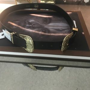 Black Belt w/Gold Hardware