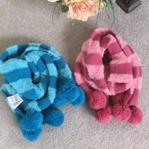 Talbots Long pom-pom scarf