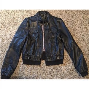 🚫SOLD🚫NWOT Jou Jou Black Vegan Leather Moto