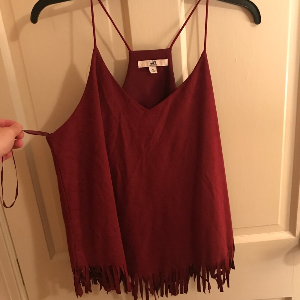 Red tank top