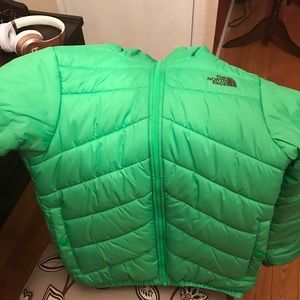 Boys reversible north face winter jacket