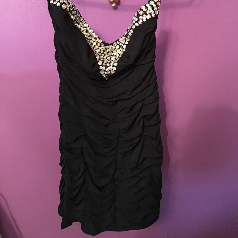 Formal Bodycon Strapless Embellished Dress