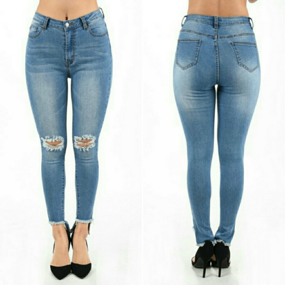 SALE! AMERICAN BAZI DISTRESSED SKINNY JEANS