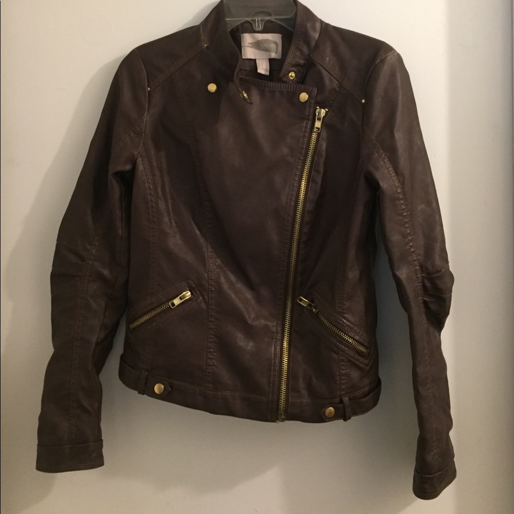 Faux leather jacket