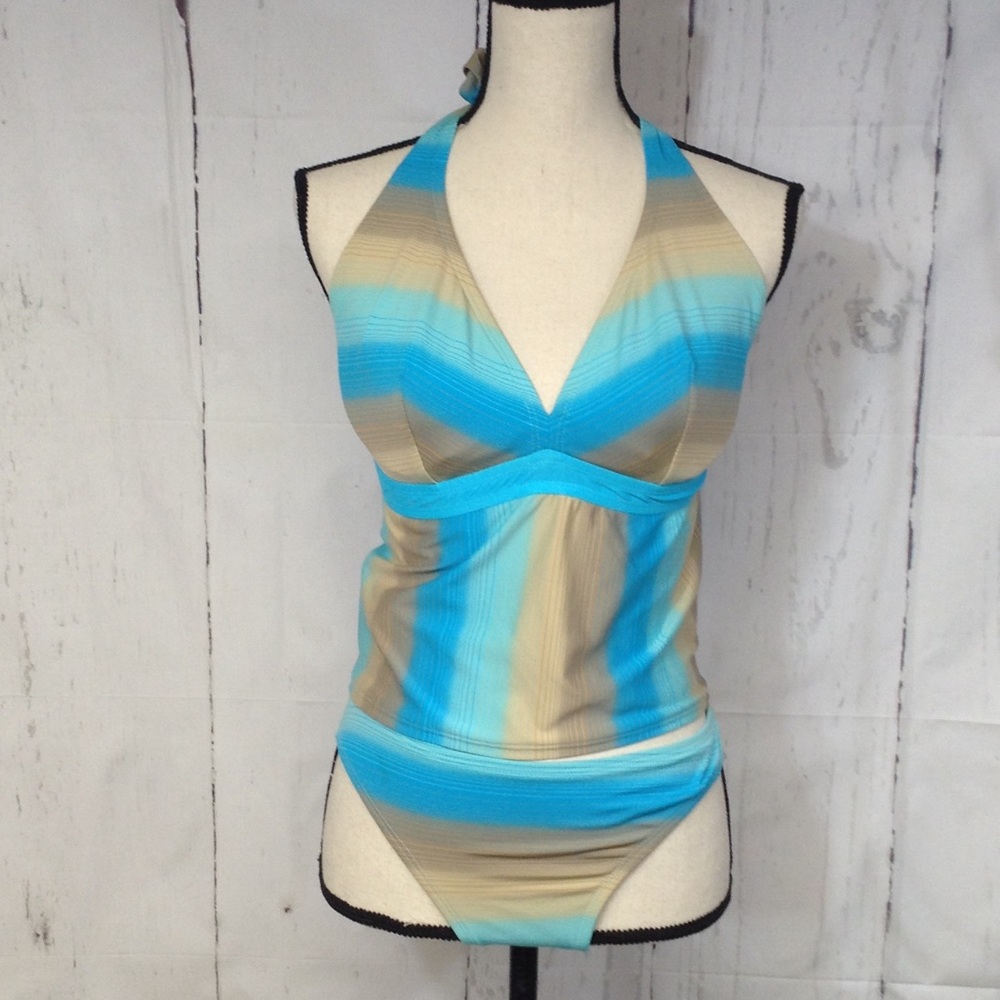 Aerin ROSE Two-Piece Halter  Tankini Swim Suit