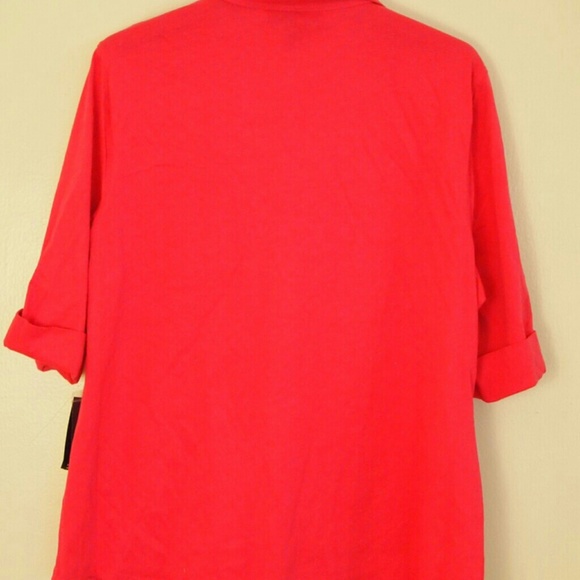 🆕 Women's Pink Button down Shirt Top Style & Co - Picture 2 of 5