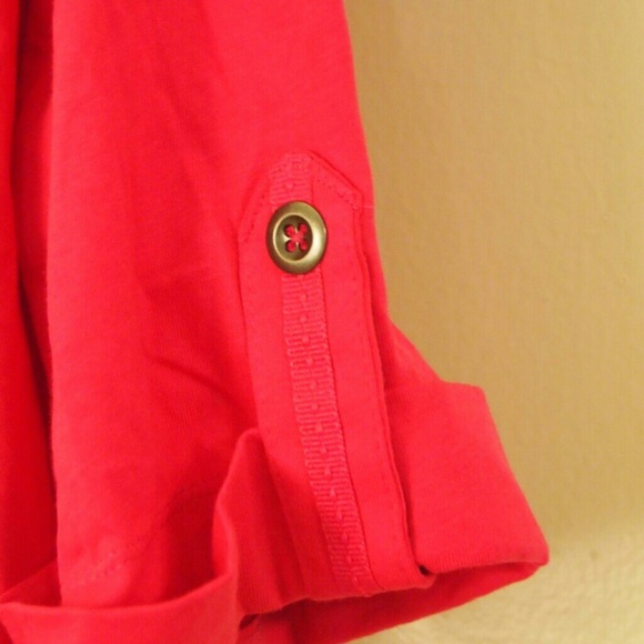 🆕 Women's Pink Button down Shirt Top Style & Co - Picture 3 of 5