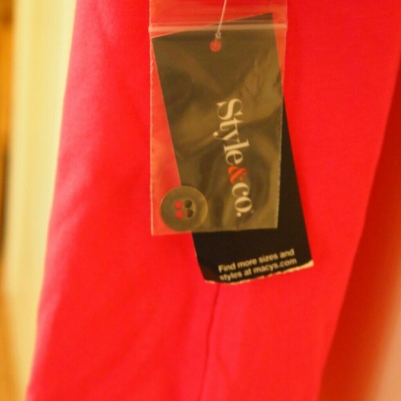 🆕 Women's Pink Button down Shirt Top Style & Co - Picture 4 of 5