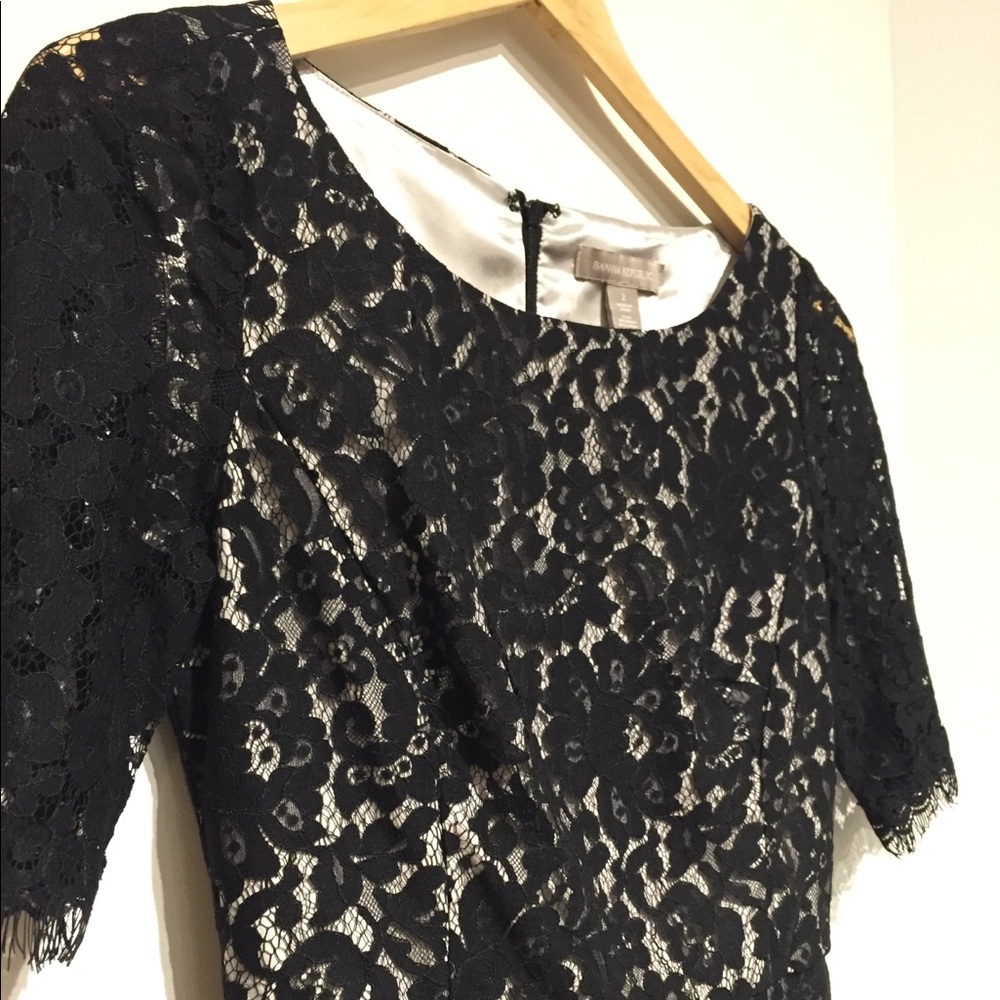 Banana Republic Fit and Flare Lace Dress