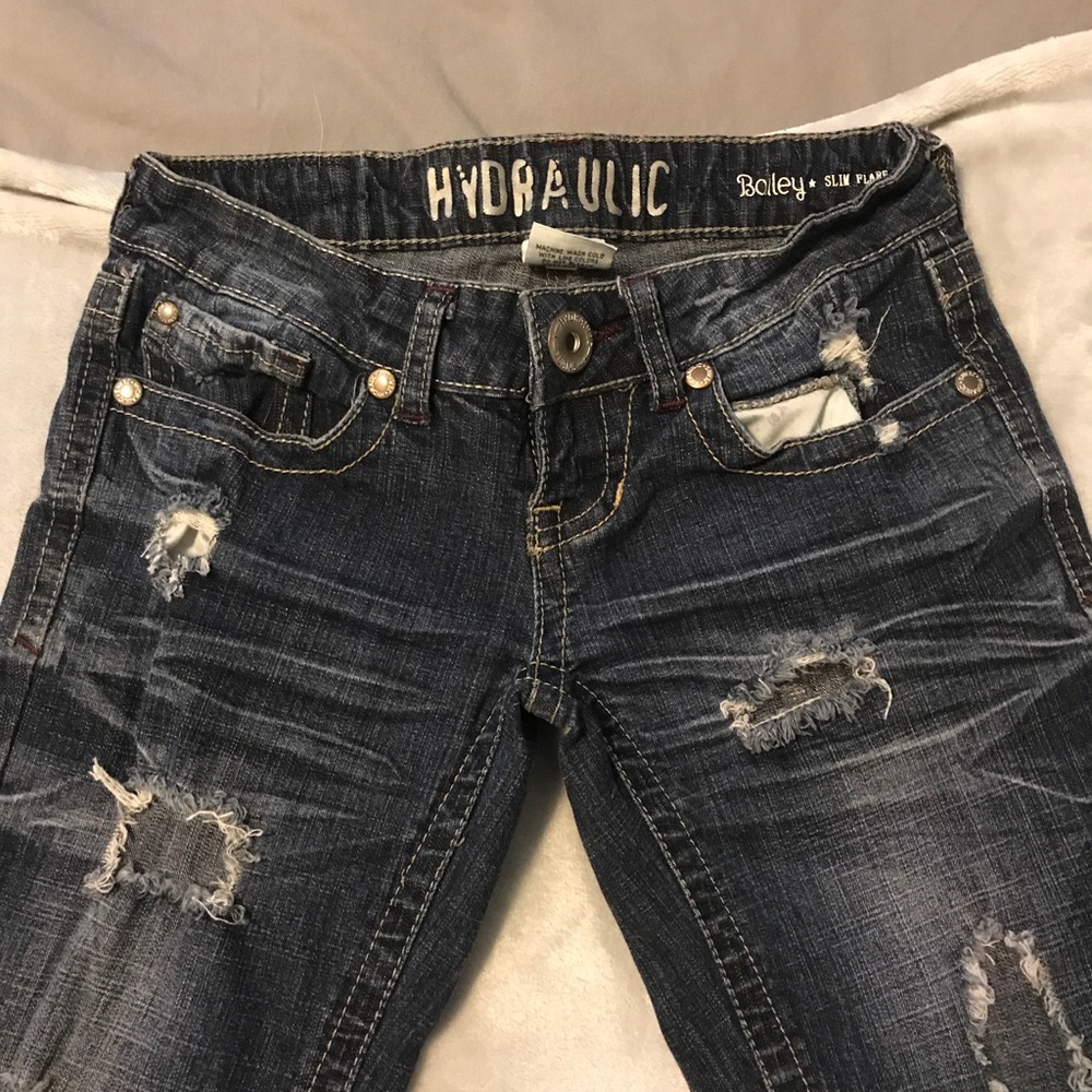 Hydraulic ripped jeans- size 1/2