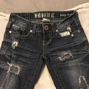 Hydraulic ripped jeans- size 1/2