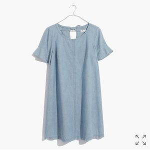 Chambray Tie-back Dress