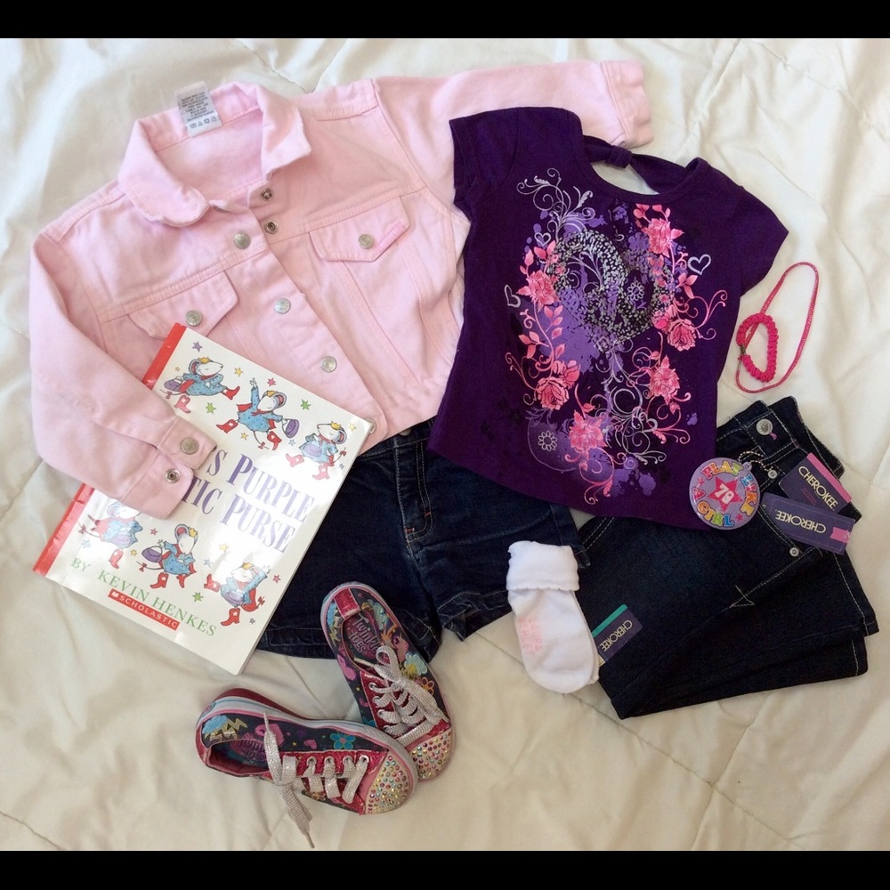 Girl's Jeans ensemble, 2 Complete Outfits sz 4/5