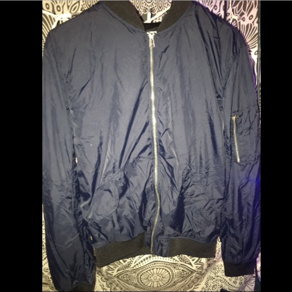 Dark blue bomber jacket by H&M (men's)