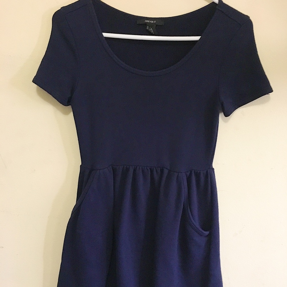 Dark Navy Blue Short Dress