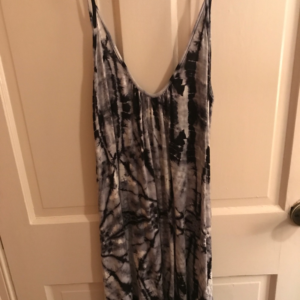 Black and White tie dye dress