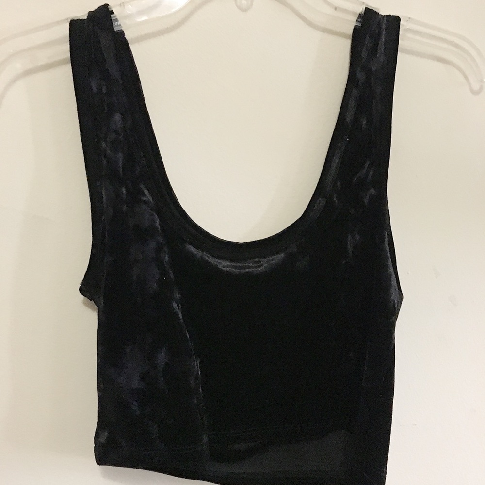 Black Tank Crop Top