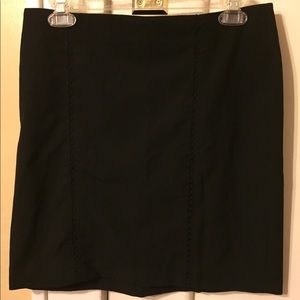 Cache Black Mini Skirt (size 6)