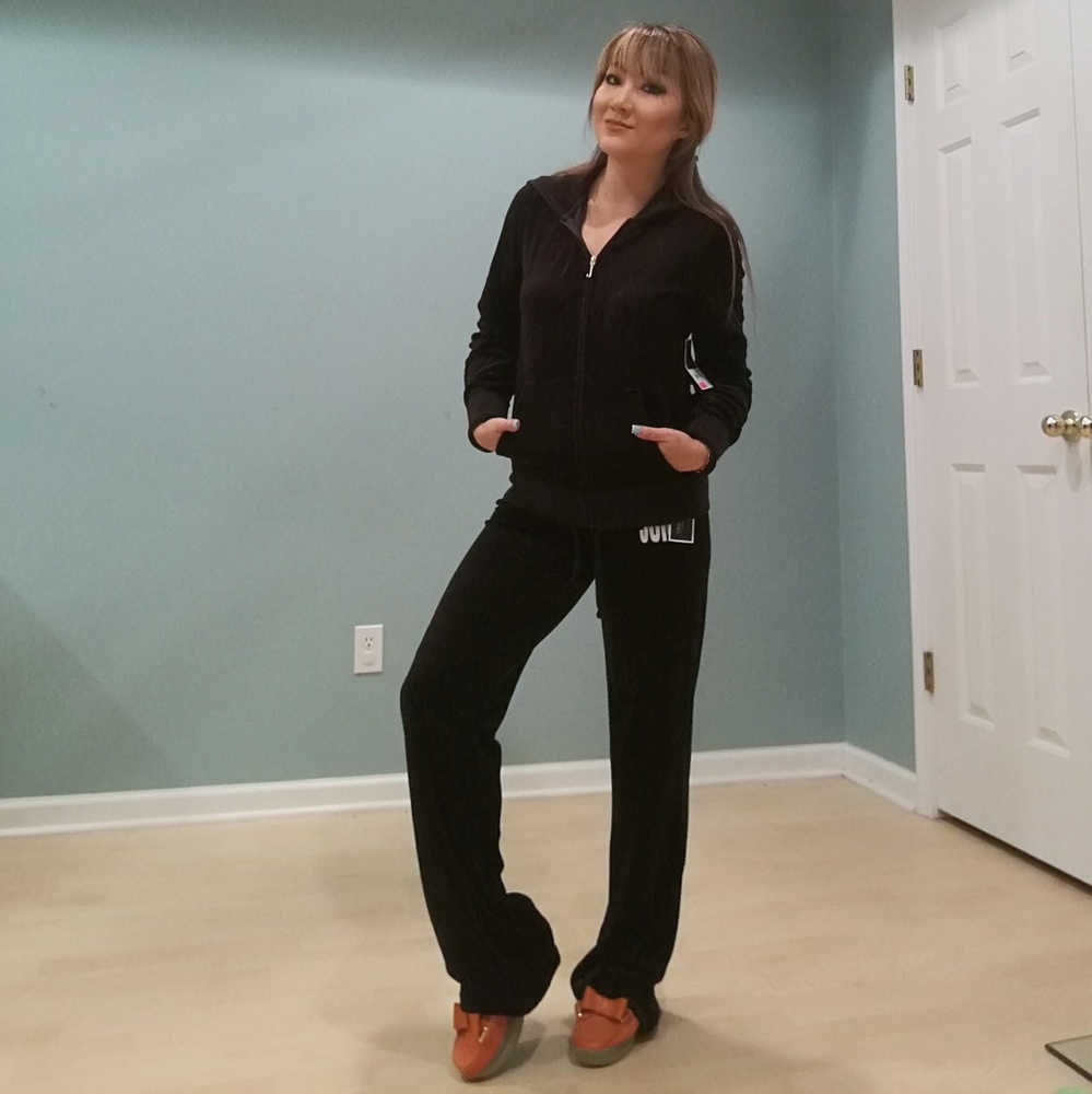 Authentic Juicy Couture track suits in black