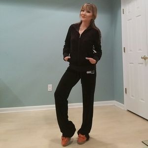 Authentic Juicy Couture track suits in black