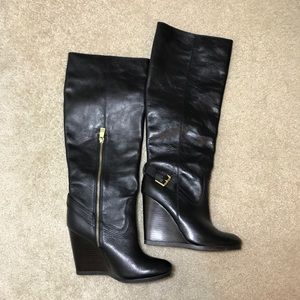 Coach Dorothy Wedge Knee High Boots Coach Dorothy Wedge Knee High Boots